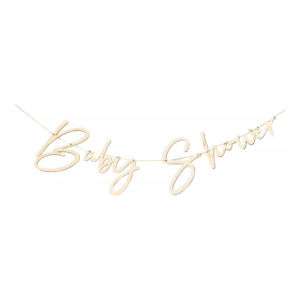 Ginger Ray - Wimpelkette für Babypartys aus Holz, Multicolor