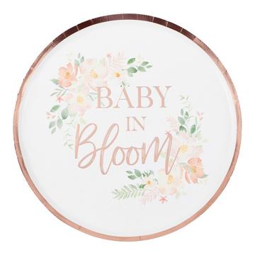 Assiette - Floral Baby in Bloom - Métallisé