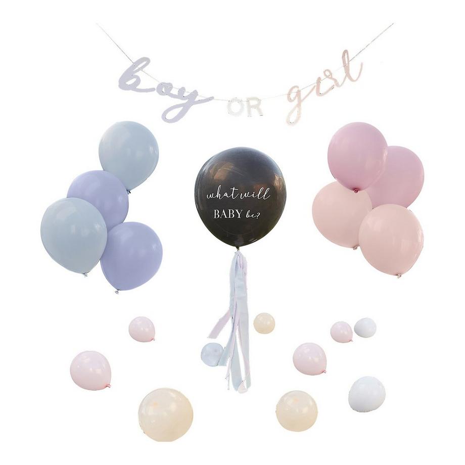 Ginger Ray  Gender Reveal Party Pack – Pink & Blau 