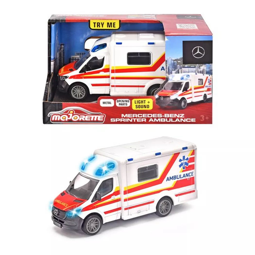 Majorette - Mercedes Benz Sprinter Ambulanz, Multicolor