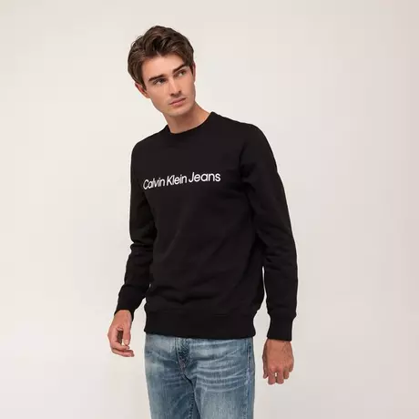Calvin Klein Jeans Sweatshirt CORE INSTIT LOGO SWEATSHIRT Schwarz