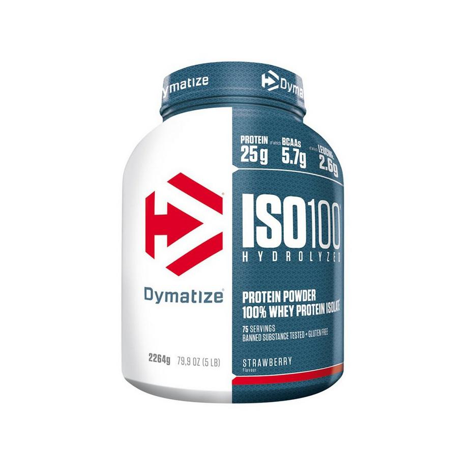 DYMATIZE Iso 100 Strawberry 5lb Power Pulver 