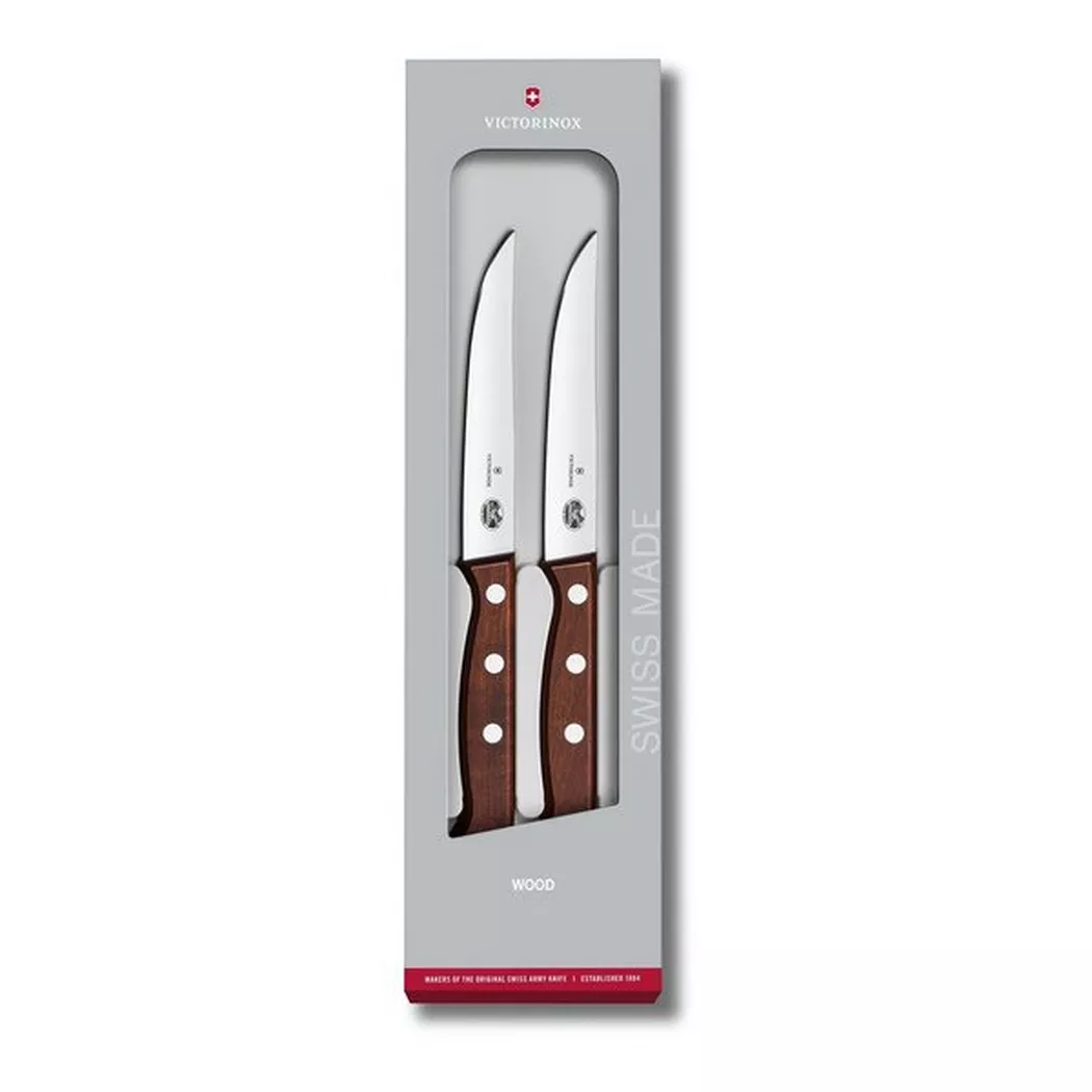 Victorinox - Couteau à steak, 2 pièces, 12cm, Brun