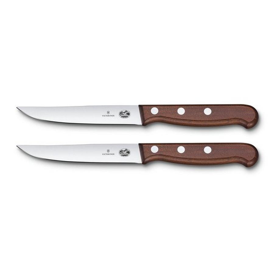VICTORINOX Steakmesser, 2 Stück Wood 