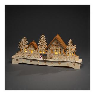 Konstsmide Decorazione di Natale a LED Dorf Schneemann Rentiere 