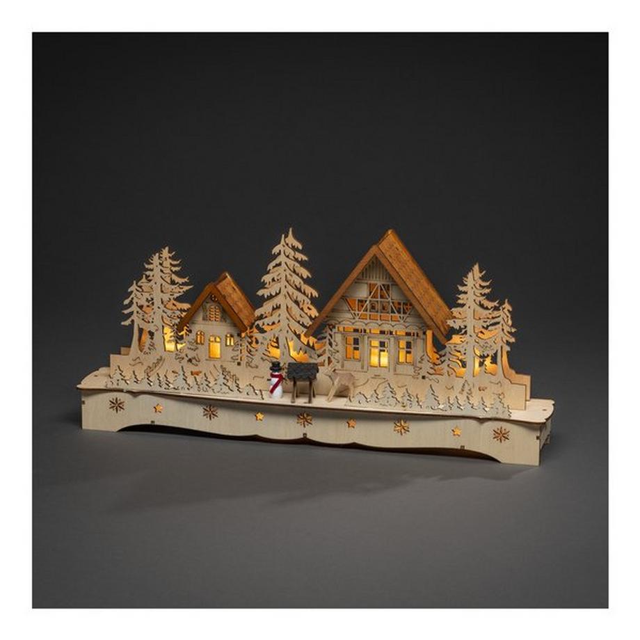 Konstsmide Décoration de Noël à LED Dorf Schneemann Rentiere 
