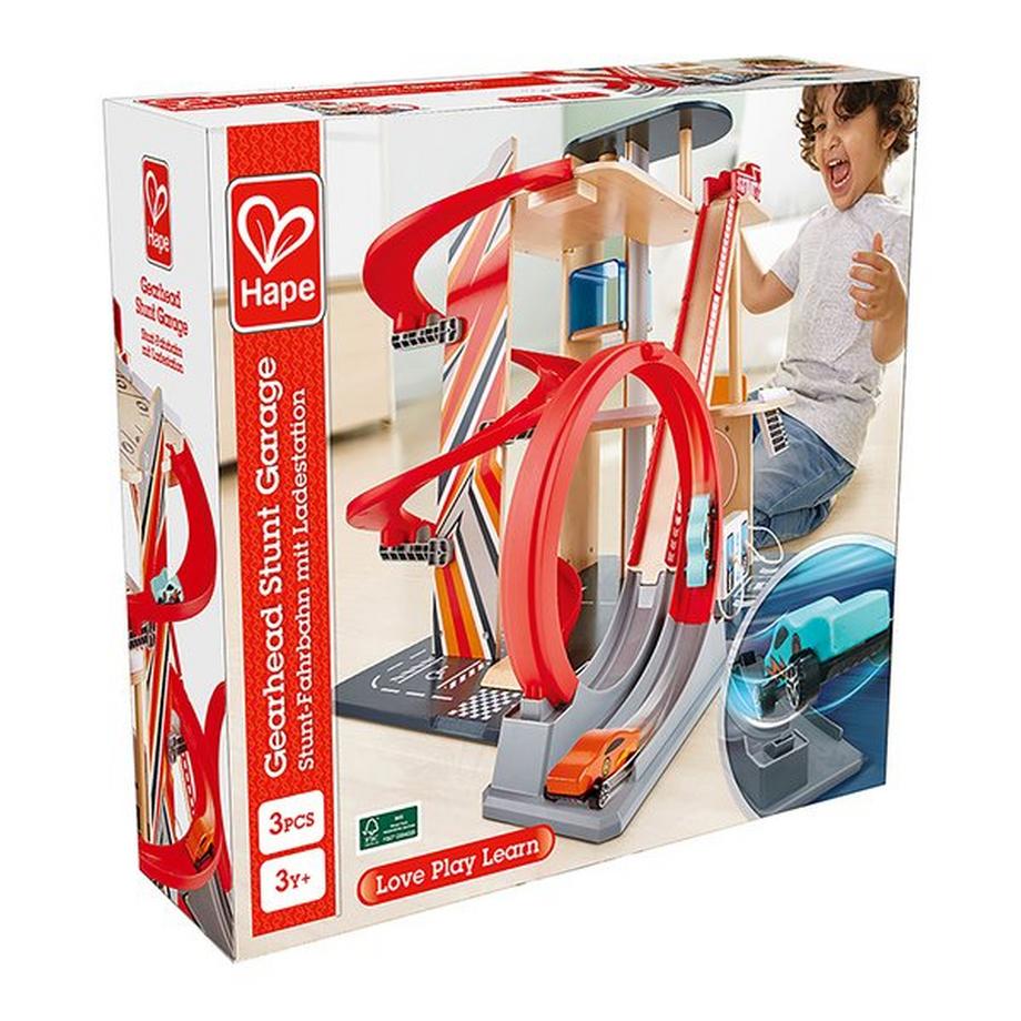 Hape  Garage acrobatico per appassionati di motori  