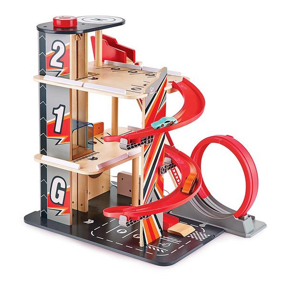 Hape  Garage acrobatico per appassionati di motori  