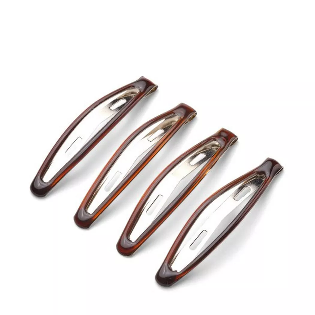 Trisa Haarschmuck - Click Clack, Click Clack Epoxy, 6cm, Braun