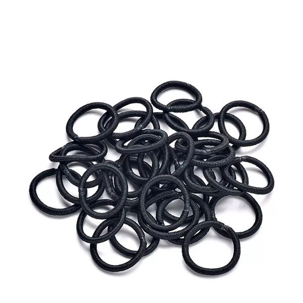 Trisa Haarschmuck - Mini-Haargummi, 36STK, Black
