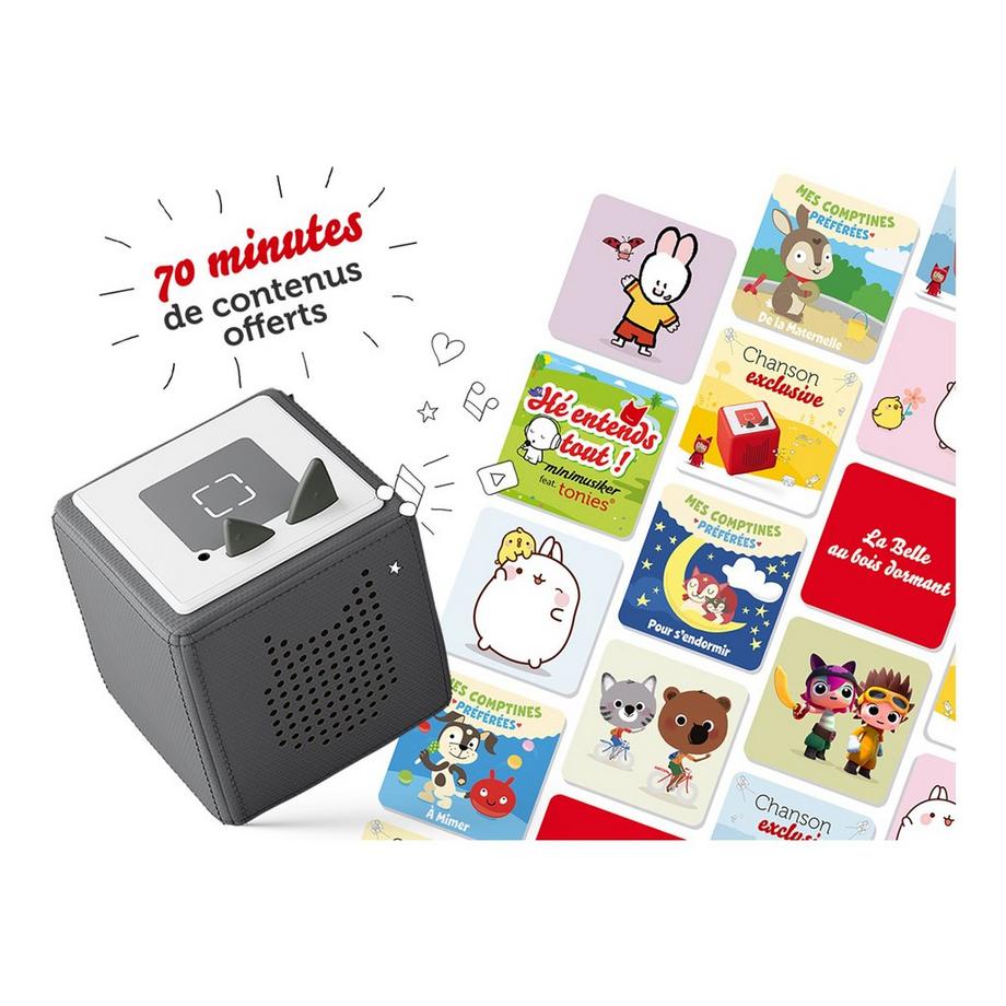 Tonies  Mon Premier Coffret Toniebox - Rouge, Français 