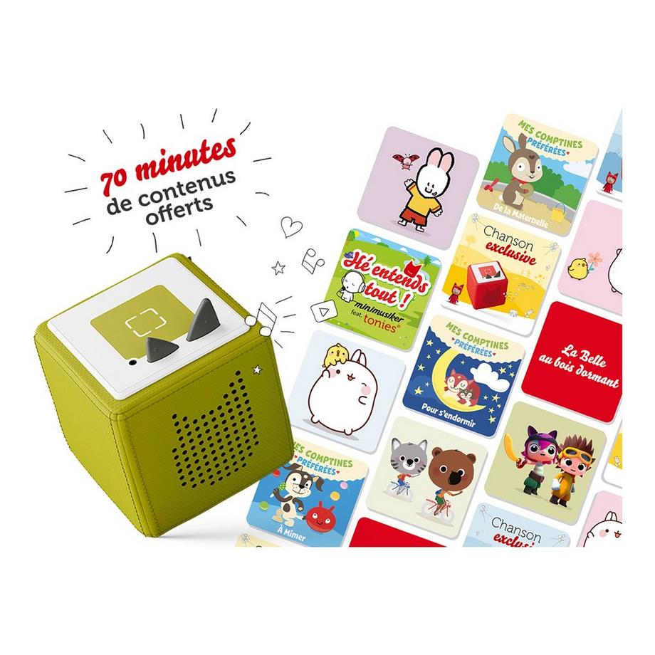 Tonies  Mon Premier Coffret Toniebox - Rouge, Français 