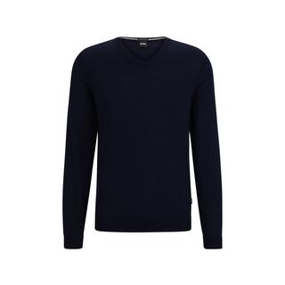 BOSS BLACK Melba-P Scollo a V Vestibilità Slim Maglione  