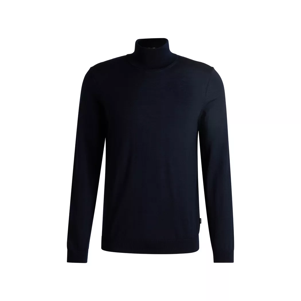 Boss Pull à Col Roulé Musso 10241489 Dark Blue S Homme 2