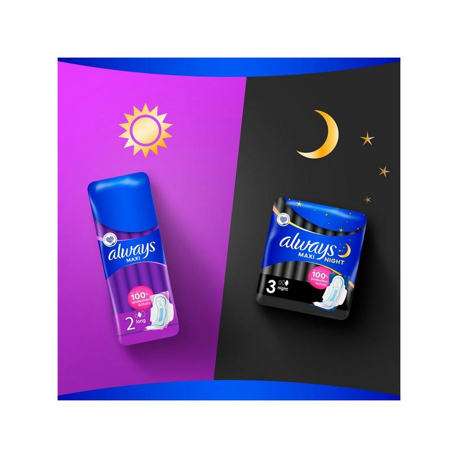 always Maxi Long mit Flügeln Maxi Long Binden Mit Flügeln (Grösse 2)  