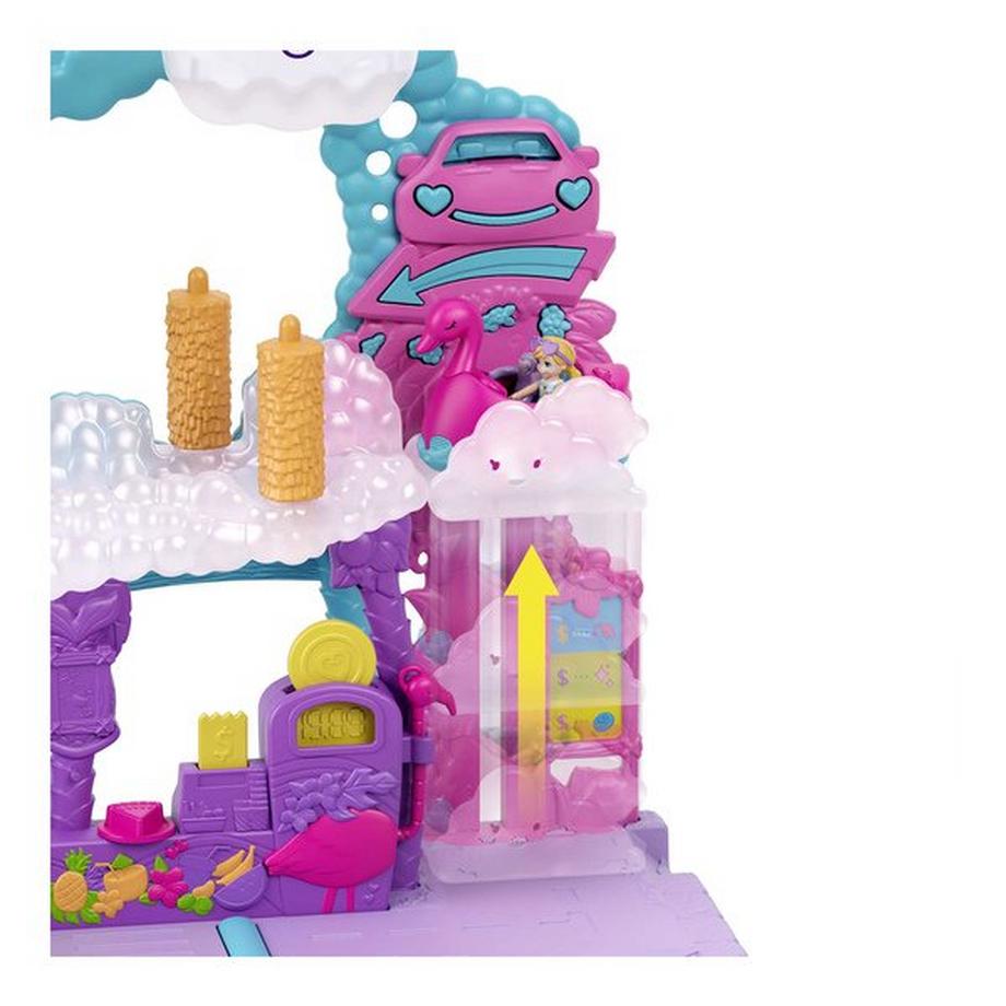 polly pocket  Lavage de voiture Pollyville Flamingo Fun 