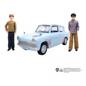 Harry Potter und Ron Weasley im fliegenden Auto, Puppen Set mit Zubehör