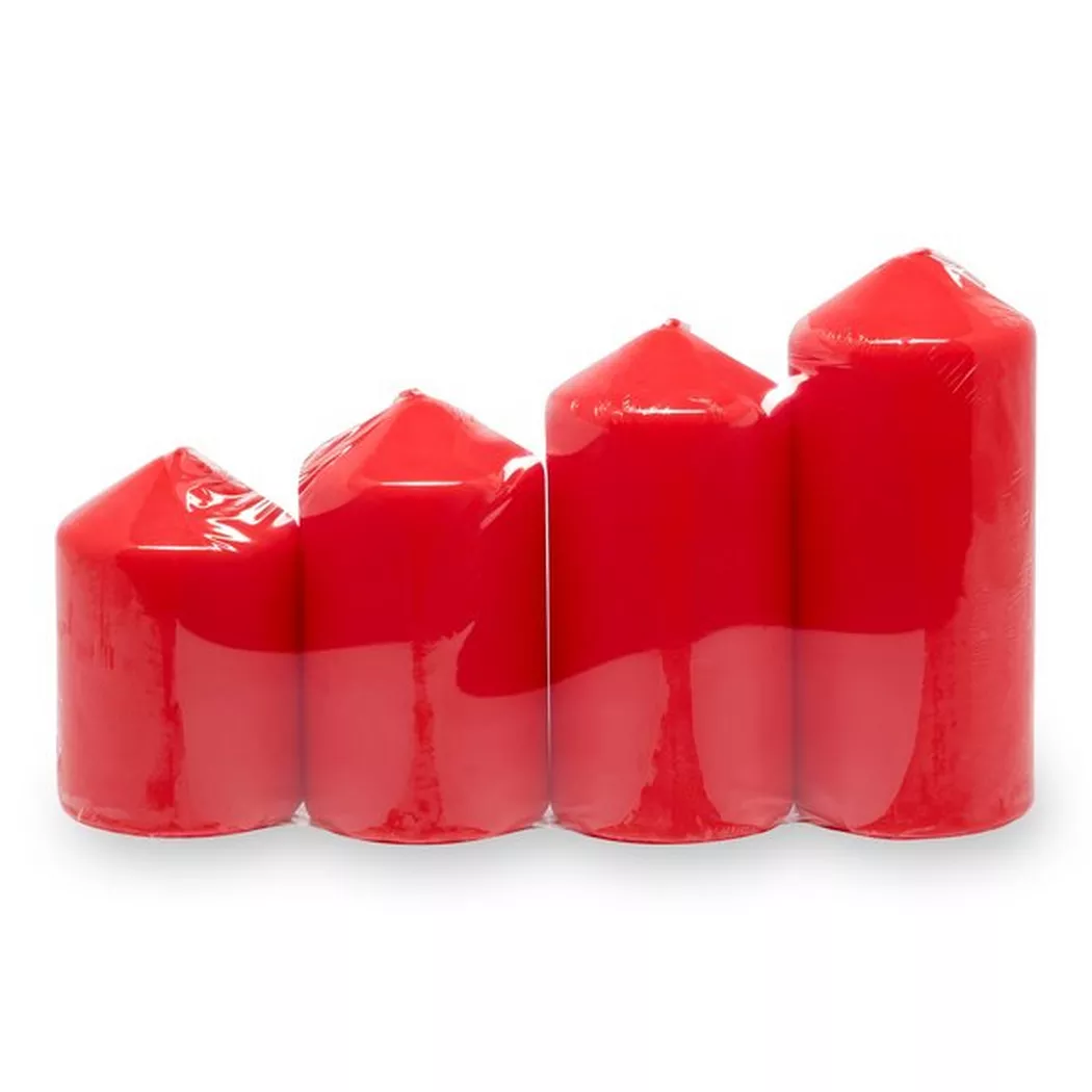 Balthasar Adventskerzen Set Candle Red 7 cm