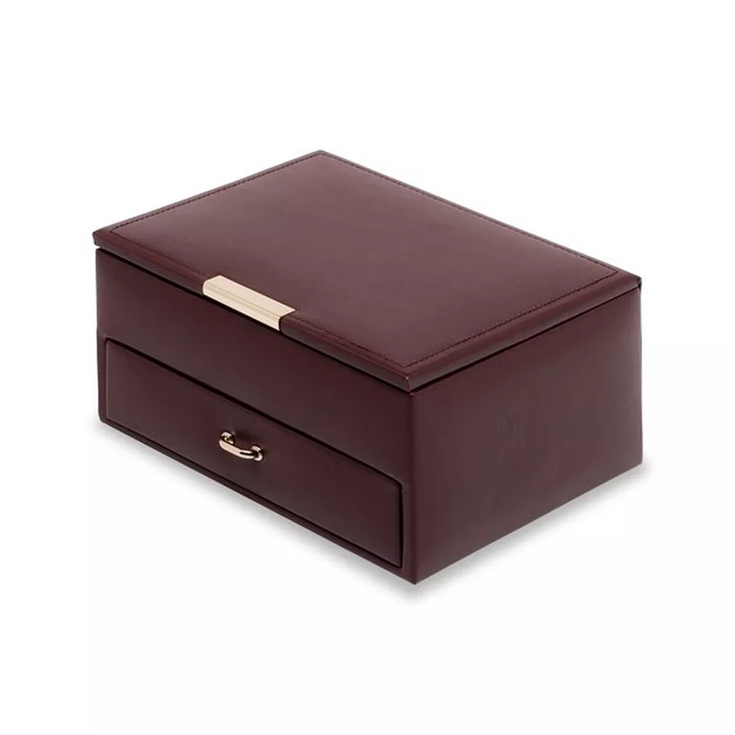 L' Atelier Gold 18 Karat by Manor - Schmuckbox, 170X155X90MM, Pflaume