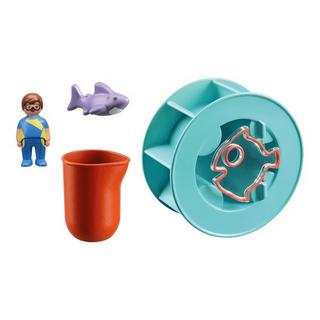 Playmobil  70636 Ruota a vortice d'acqua con squalo bambino 
