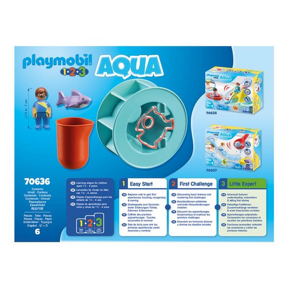 Playmobil  70636 Roue à tourbillons d'eau avec bébé requin 