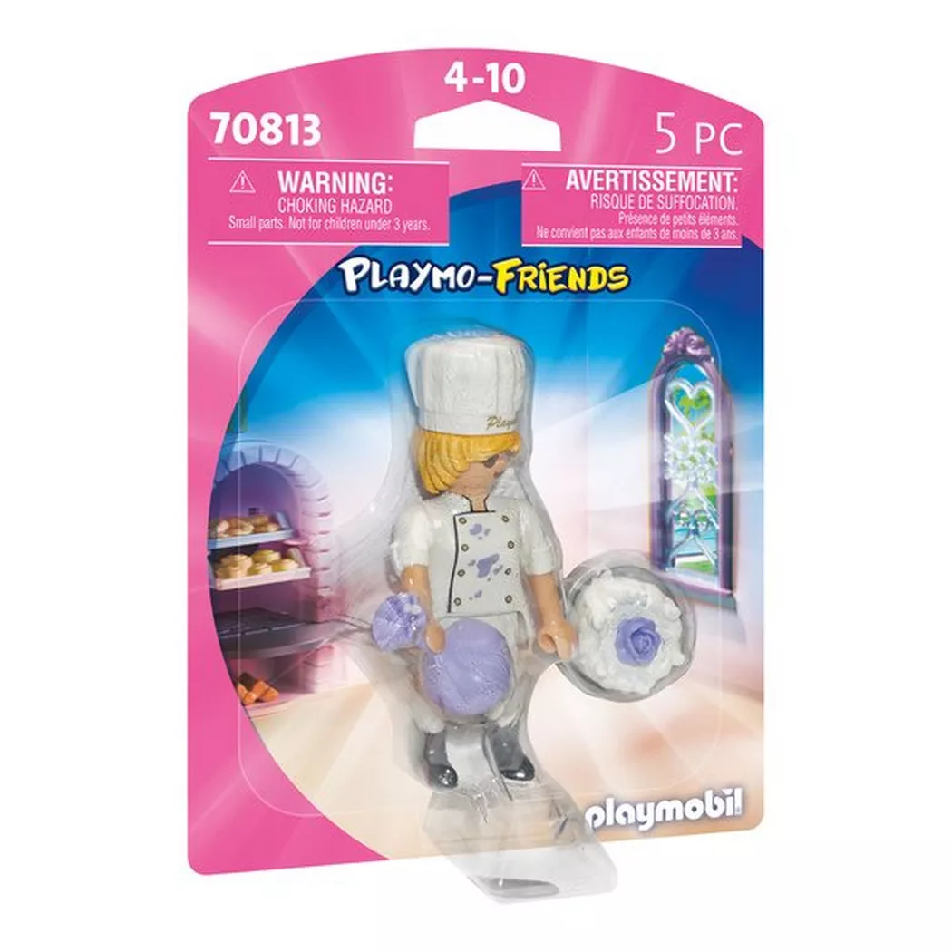 PLAYMOBIL pastelero con tarta y manga pastelera (70813)
