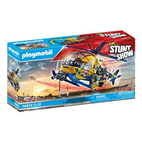 Playmobil  70833 Air Stuntshow Elicottero della troupe cinematografica 