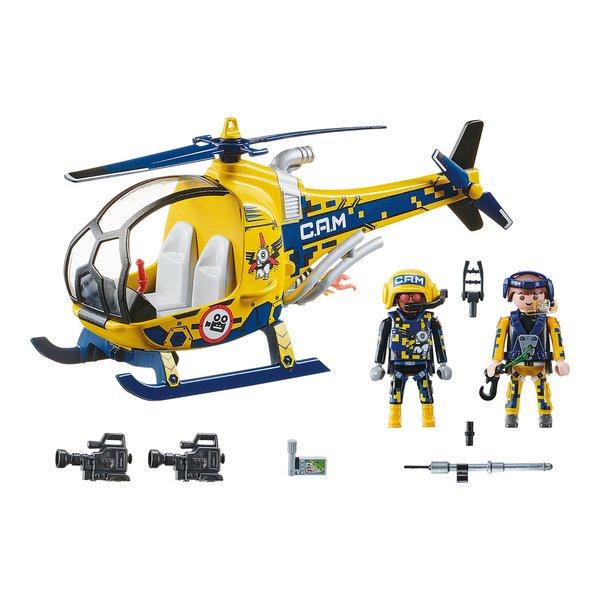 Playmobil  70833 Air Stuntshow Elicottero della troupe cinematografica 