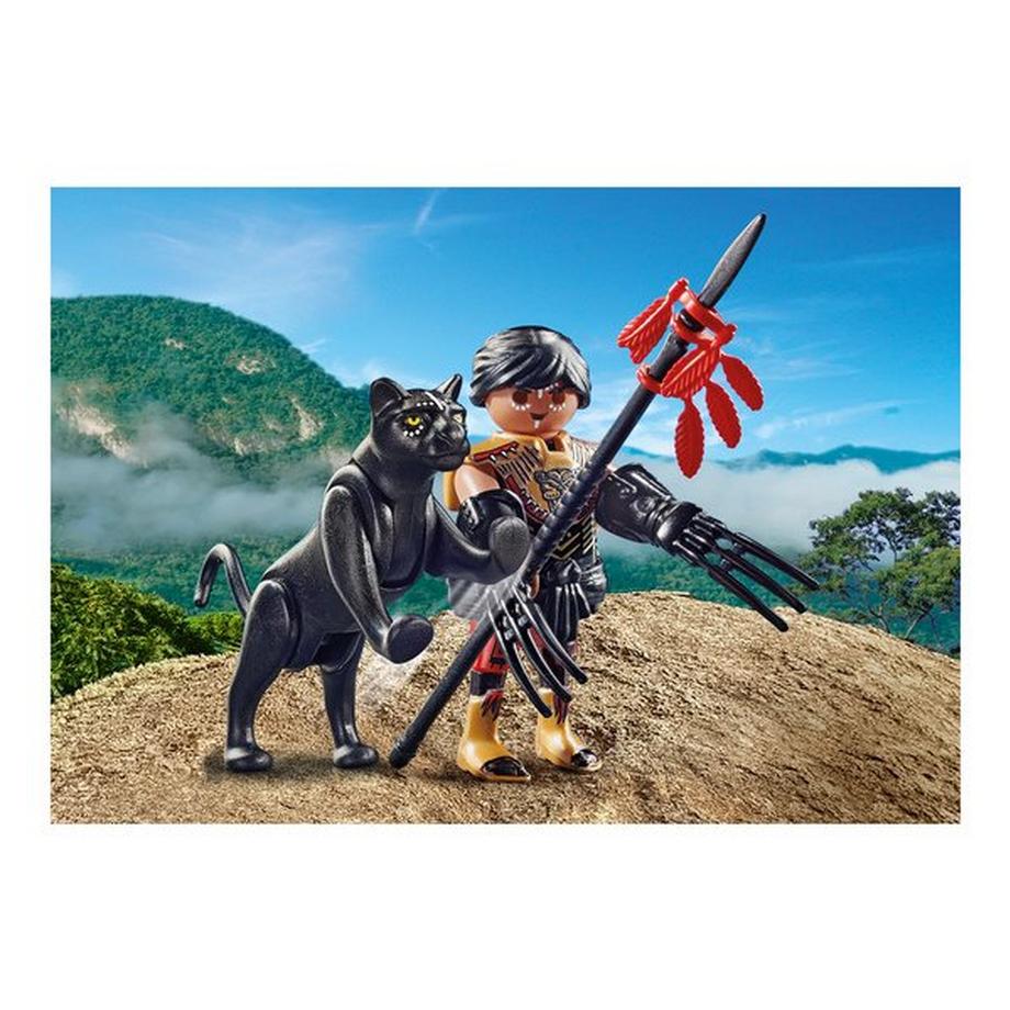 Playmobil  70878 Guerrier avec panthère 