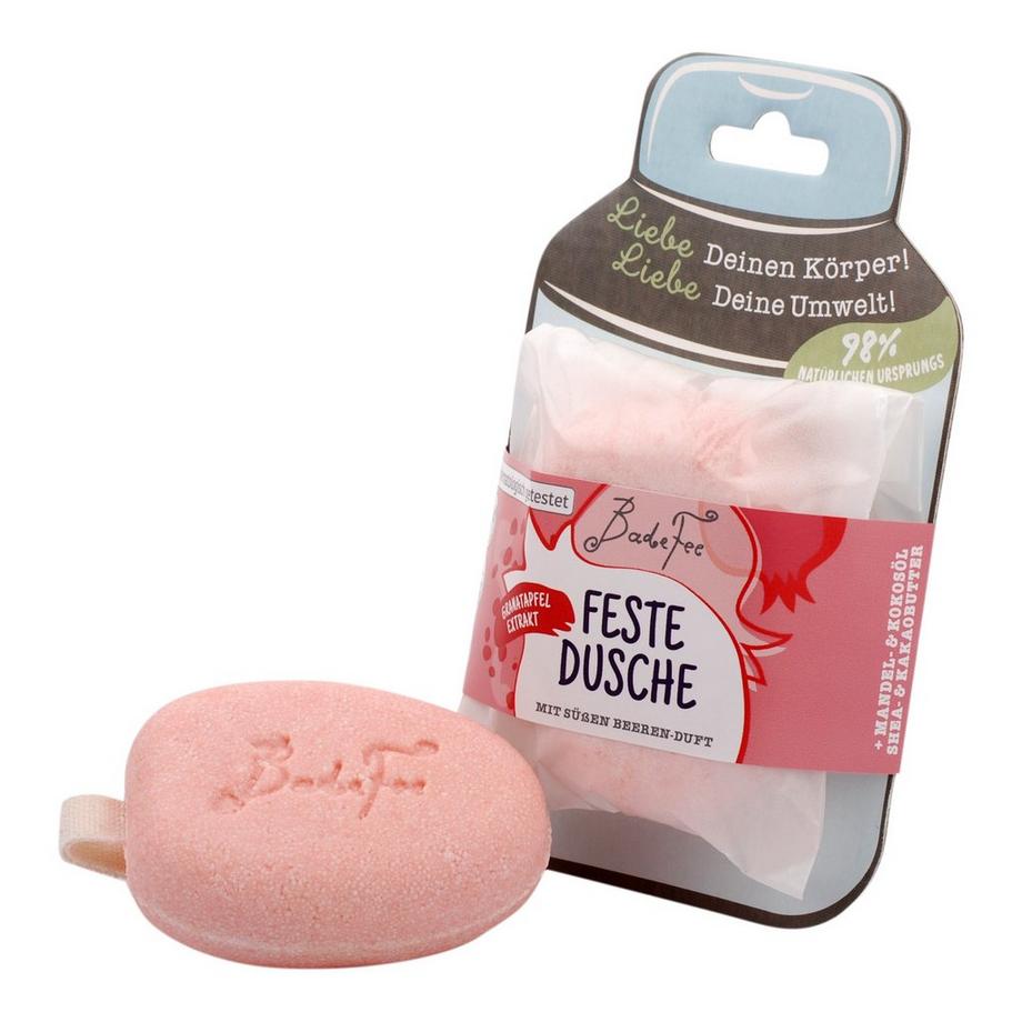 BadeFee 
Fascinating solid shower care with cleaning
cream foam. A pleasantly sweet scen Affascinante doccia schiuma solida:  schiuma di crema detergente, per una delicata cura della pelle 