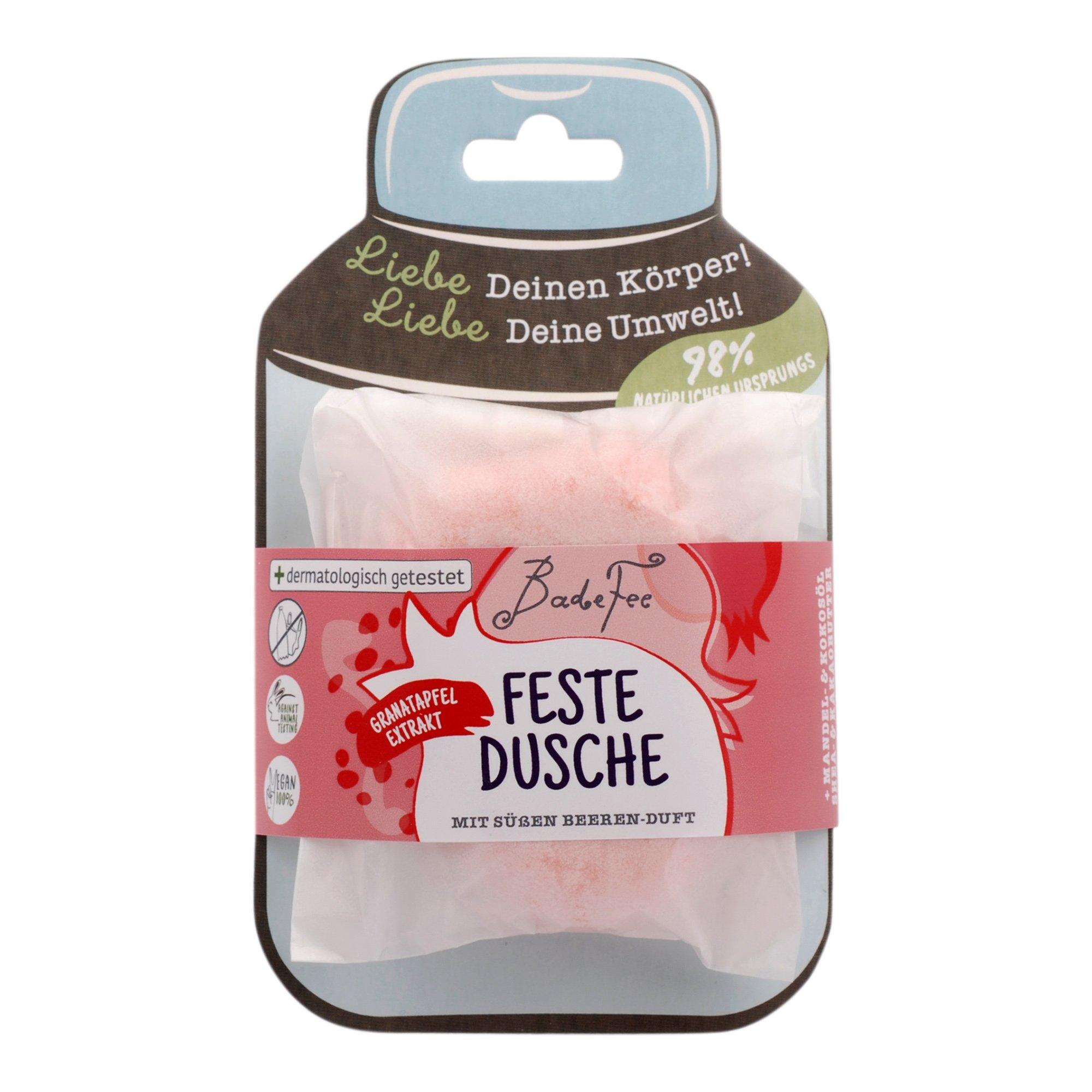 BadeFee 
Fascinating solid shower care with cleaning
cream foam. A pleasantly sweet scen Affascinante doccia schiuma solida:  schiuma di crema detergente, per una delicata cura della pelle 