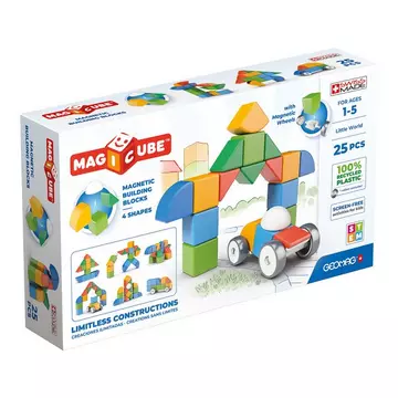 Magnetic Building Blocks - Little World 25 Teile