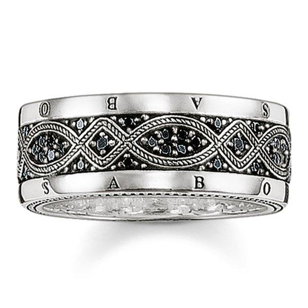 Image of Ring Damen Black 58