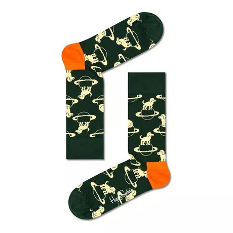 Happy Socks Chaussettes hauteur mollet Space Dog Sock Multicolor