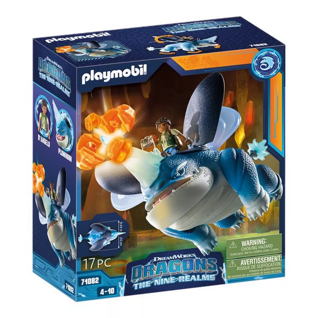 Playmobil Dragons The Nine Realms - Plowhorn & D'Angelo 71082