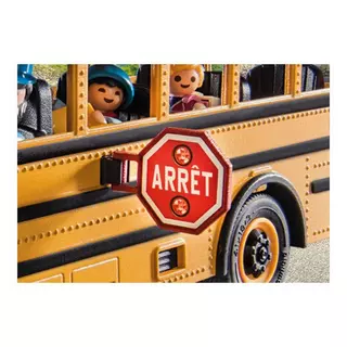PLAYMOBIL City Life 71094 Bus scolaire US Jouet avec lumière clignotante  pour enfants à partir de 4 ans : PLAYMOBIL®: : Jouets
