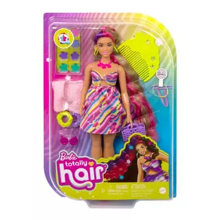 Barbie Bambola Totally Hair con accessori per lo styling