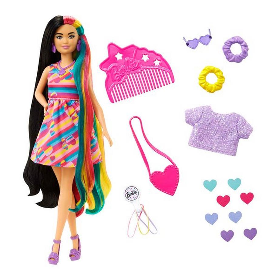 Poupée Ultra Chevelure mince avec 15 accessoires