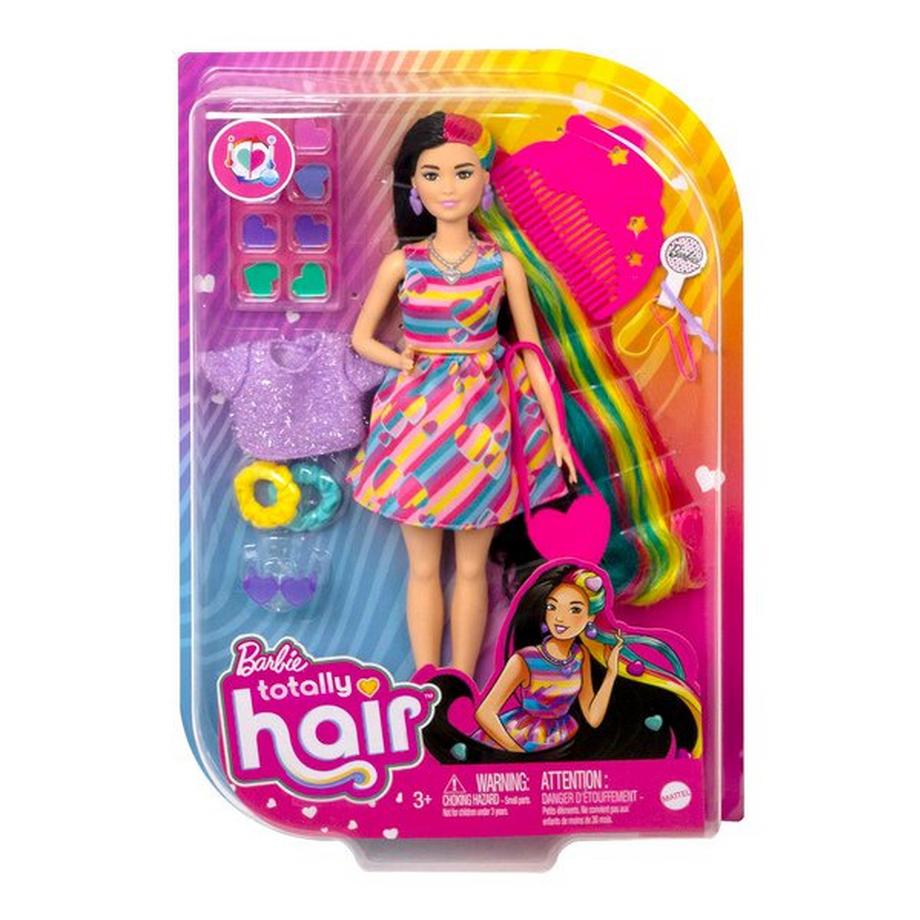 Barbie  Totally Hair Puppe inklusive Styling-Zubehör 