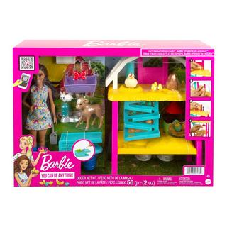 Barbie  Hühnerhof Set mit Puppe inklusive Tiere und Zubehör 