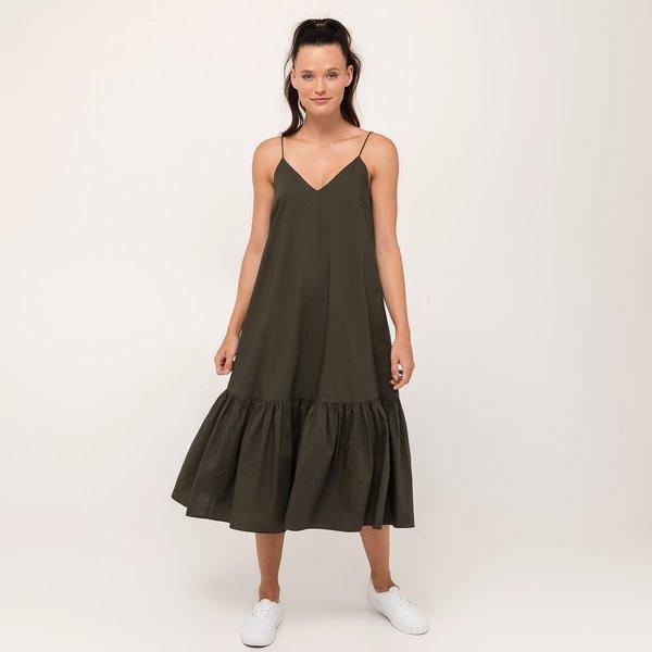 Image of Kleid Damen Dunkelgrün 38