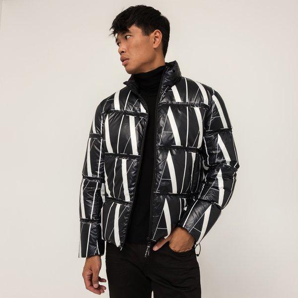 Image of Daunenjacke Ohne Kapuze Herren Schwarz L