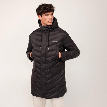 Manteau matelassé midi, droit