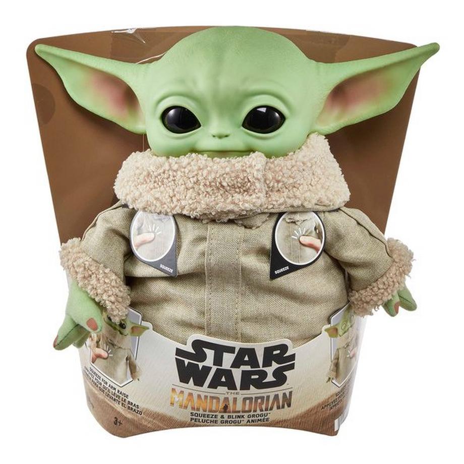 Mattel  Star Wars-Peluche Grogu Sons et Mouvements 