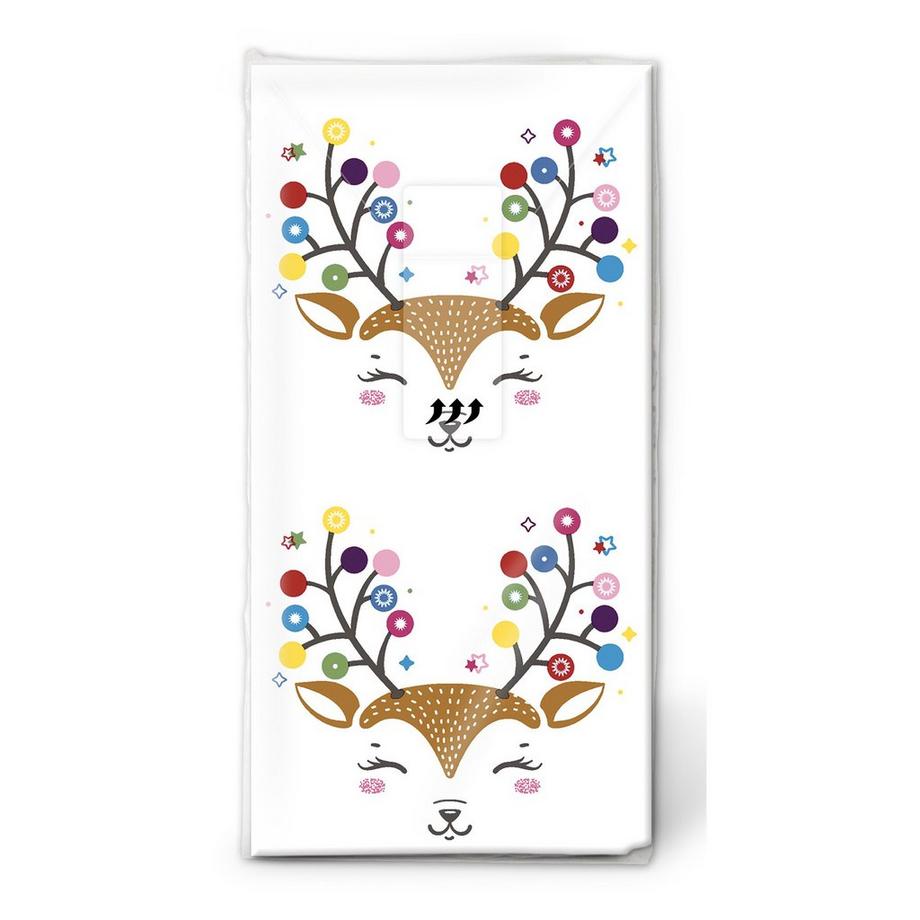 Packung Taschentücher "Colourful Deer"