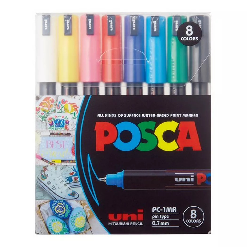 POSCA Marker Set PC-1MR 8 Assorted Standard Colours