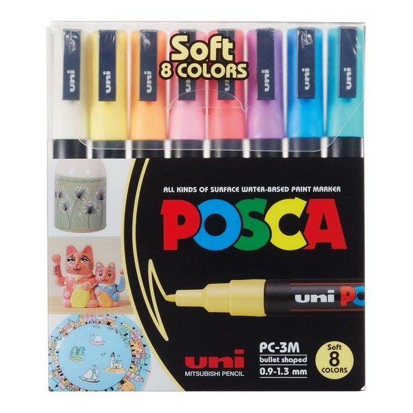 Posca Set de marqueurs PC-3M Soft Colors 