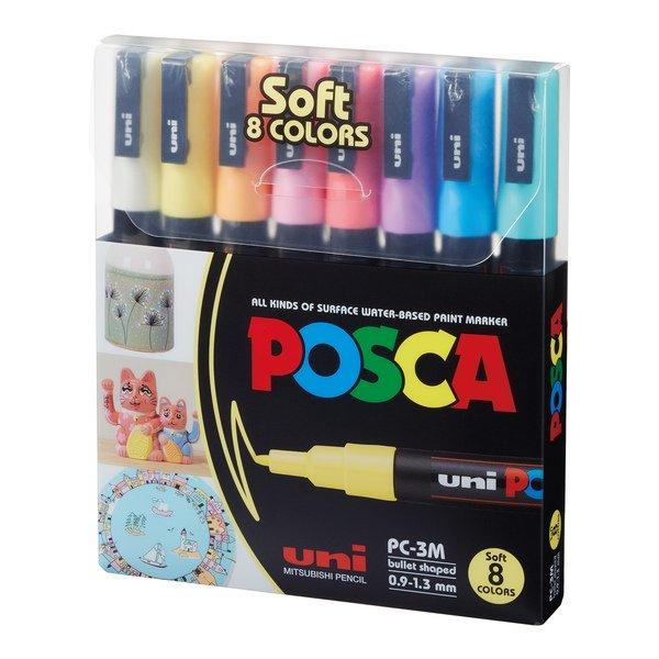 Posca Set de marqueurs PC-3M Soft Colors 