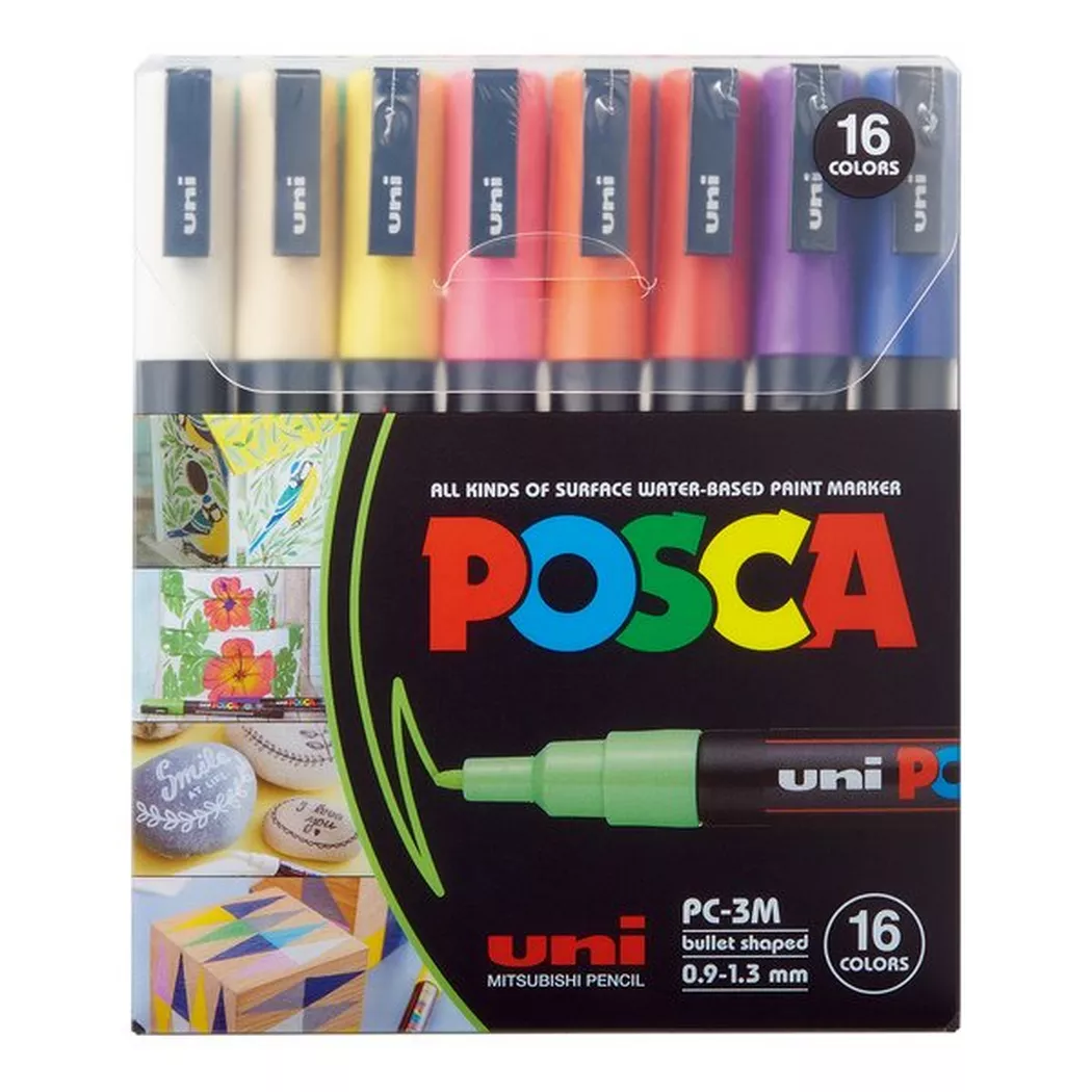 Posca - Marker Set, 14.3X12.1X3.65CM, Multicolor