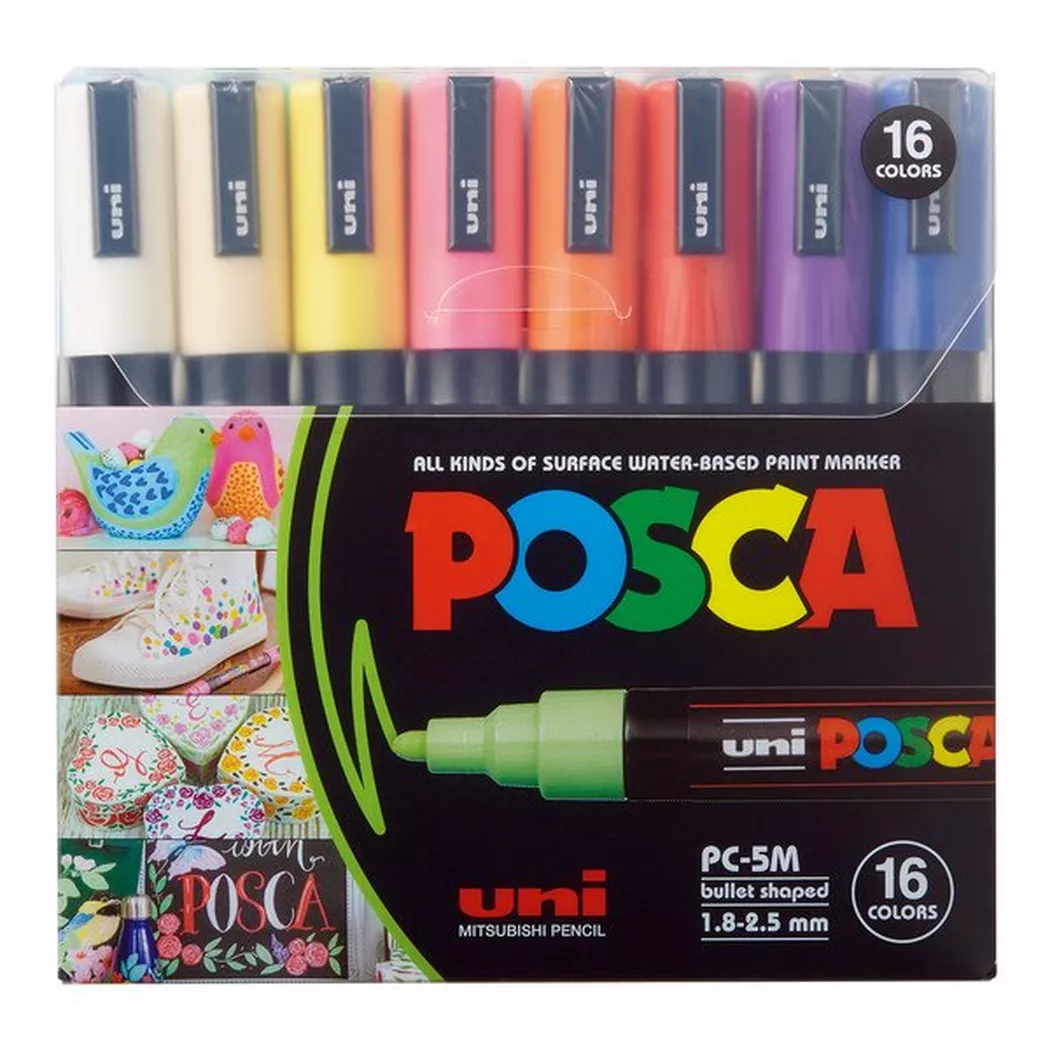 Posca - Marker Set, 14.3X14.8X3.9CM, Multicolor